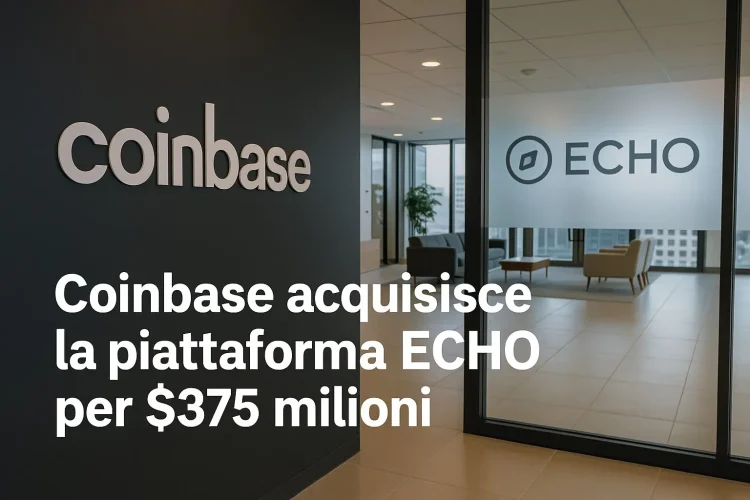 Coinbase acquisisce la piattaforma ECHO per $375 milioni